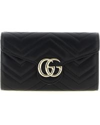 Gucci - 'Gg Marmont' Portemonnee Aan Ketting - Lyst