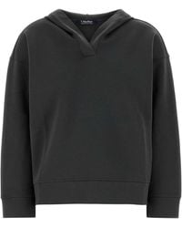 Max Mara - Max Mara S Dark Cotton Blend Buona Sweatshirt - Lyst