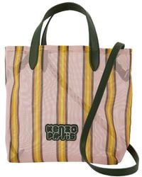 KENZO - Sac fourre-tout petit rose synthétique - Lyst