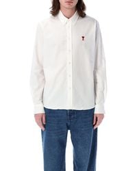 Ami Paris - Magliette E Polo Bianche - Lyst