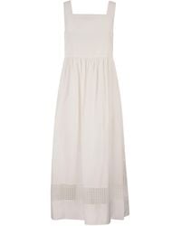 Weekend by Maxmara - Wkdgola Mouwloze Katoenen Popeline Jurk - Lyst