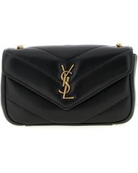 Saint Laurent - Mini-Umhängetasche "Loulou". - Lyst