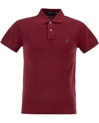 Polo Ralph Lauren - Slim Fit Pique Polo Shirt - Lyst