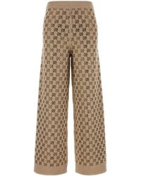 Gucci - Embellished Wool Blend Joggers - Lyst