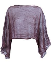 Antonelli - Sweater Silk Metallic Fiber Crewneck - Lyst