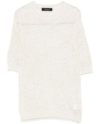 Fabiana Filippi - Openwork Crewneck T-Shirt - Lyst