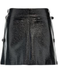 Courreges - Courres 'mini Multi Sangle Vinyl' Rok - Lyst