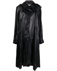 Saint Laurent - Gabardina Oversize Con Hombreras - Lyst