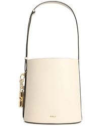 Furla - Borsa A Secchiello Lear 'Roxie' Color Crema - Lyst