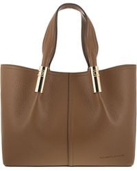 Elisabetta Franchi - Medium Tote Bag With Logo Details - Lyst