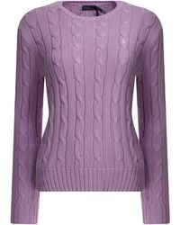 Ralph Lauren - Touch Julianna Cable-Knit Sweater - Lyst