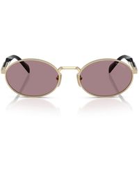 Prada - Zonnebril Pr65 Zs Zvn20 I Goud/paars Dames - Lyst