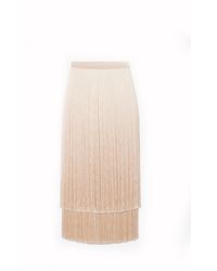 Elisabetta Franchi - Beige - Lyst