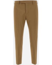 PT Torino - Dieci Camel Wool Trousers With Contemporary Edge Collection - Lyst