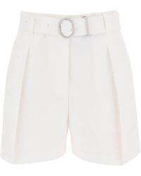 Jil Sander - Cotton Bermuda Shorts mit abnehmbarem Gürtel - Lyst