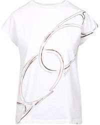 Herno - T -Shirts und Polos White+Beige - Lyst
