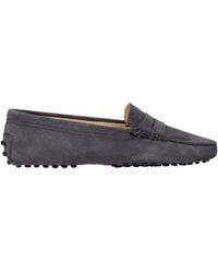 Tod's - Suede Moccasins/Tar - Lyst