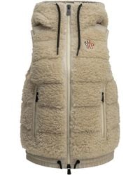 Moncler - Sleeveless Teddy Jacket - Lyst