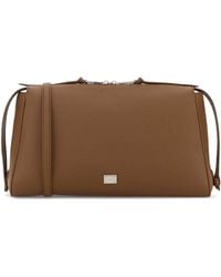 Dolce & Gabbana - Dolce & Gabbana Camel Leather Vittoria Handbag - Lyst