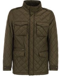 Herno - Field Jacket With Diamond Quilting - Lyst