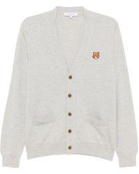 Maison Kitsuné - Fox Head Merino Regular Cardigan - Lyst