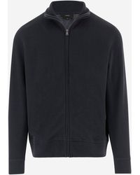 Vince - Jersey De Mezcla De Algodón Con Cremallera - Lyst