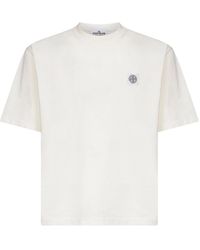 Stone Island - T -Shirts und Polos Weiß - Lyst