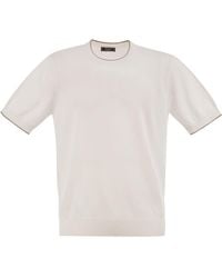 Peserico - Pure Cotton Yarn T-Shirt - Lyst