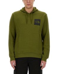The North Face - Sweatshirt Fine Hoodie Forest - Lyst