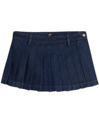 7 For All Mankind - Röcke Blau - Lyst