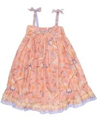 Zimmermann - Indra Kids Tie Front Dress - Lyst