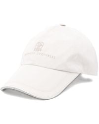 Brunello Cucinelli - Cappello Da Baseball Con Ricamo - Lyst