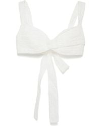 Zimmermann - Crush Cotton Bralette - Lyst
