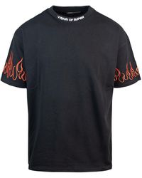 Vision Of Super - Visie Van Super T -shirt Rode Vlammen - Lyst