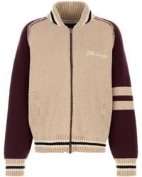 Golden Goose - Beige Wool Blend Cardigan - Lyst