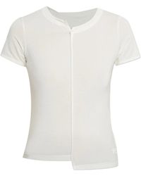 Y-3 - T-Shirt Met Rits - Lyst