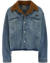 Miu Miu - Denim Jacket - Lyst