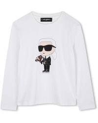 KARL LAGERFELD - T Shirt With Logo - Lyst