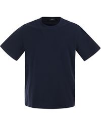 Herno - Stretch Cotton Jersey T -shirt - Lyst