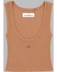 Vivienne Westwood - Vivienne Westwood Logo-Embroidered Tank Top - Lyst