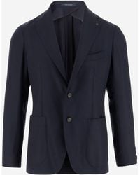 Tagliatore - Stretch Wool Single-Breasted Jacket - Lyst