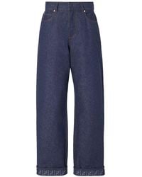 Fendi - Ff Reverse Denim Jeans - Lyst