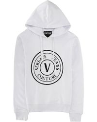 Versace Jeans Couture - Logo Hoodie Sweatshirt For - Lyst