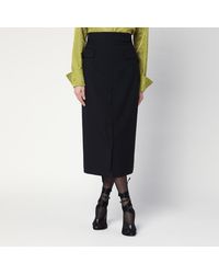Dries Van Noten - Wool And Mohair Midi Skirt - Lyst