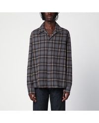 Our Legacy - Cotton Flannel Checked Long-Sleeve Shirt - Lyst