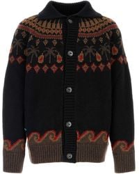 Alanui - Embroidered Wool Sweet Winter Cardigan For - Lyst
