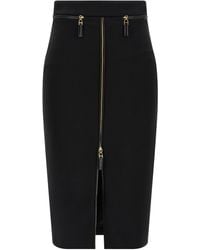 Elisabetta Franchi - Zip Skirt - Lyst