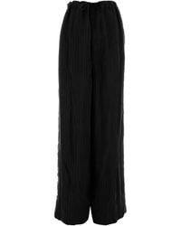 Balenciaga - Black Cupro Pyjama Pant - Lyst
