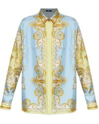 Versace - Blouse Met Barokprint - Lyst
