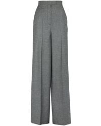 Fendi - Pantalon de laine à jambe large fiddi - Lyst